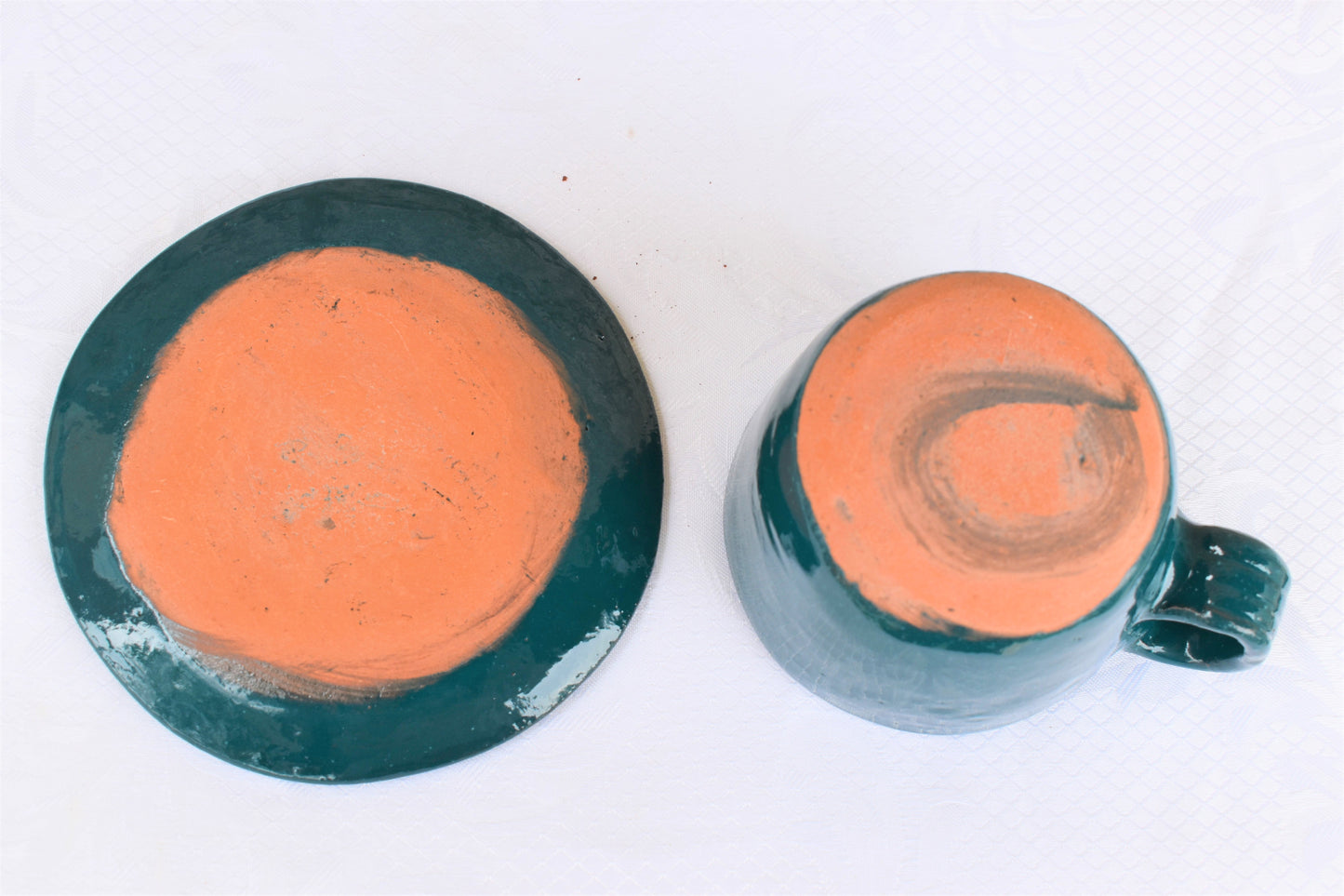 Jade Barro Mug & Saucer