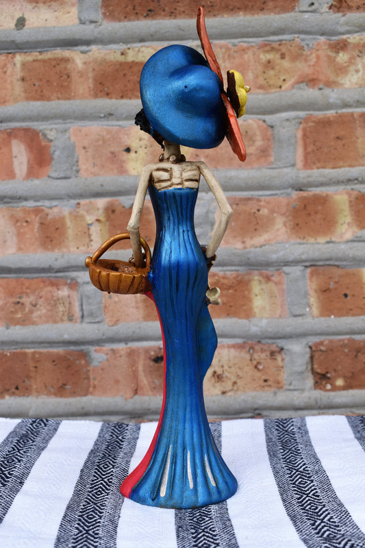 La Catrina Callejera-Azul & Rojo
