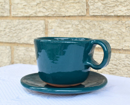 Jade Barro Mug & Saucer