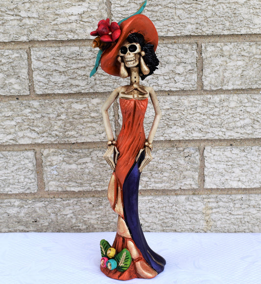 La Catrina Callejera-Naranja y Morada