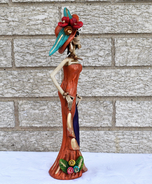 La Catrina Callejera-Naranja y Morada