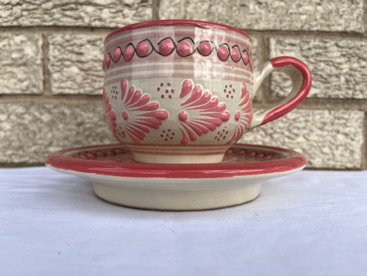 Pa'l Antojo Talavera Red Mug & Saucer